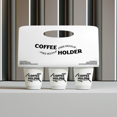 Free Coffee Holder Mockup Template PSD Coffee Bag Mockup, Cafe Mockup, Branding Mockups Free, Coffee Mockup, Computer Mockup, Food Mockup, Coffee Delivery, Creative Fabric, Show Your Work