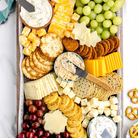 Cheese and Crackers | Lil' Luna Christmas Cheese And Cracker Tray, Crackers And Cheese Platter, Cheese And Crackers Board, Hummus Crackers, Crackers And Cheese, Cheese And Cracker Tray, Christmas Spread, Lil Luna, Christmas Cheese