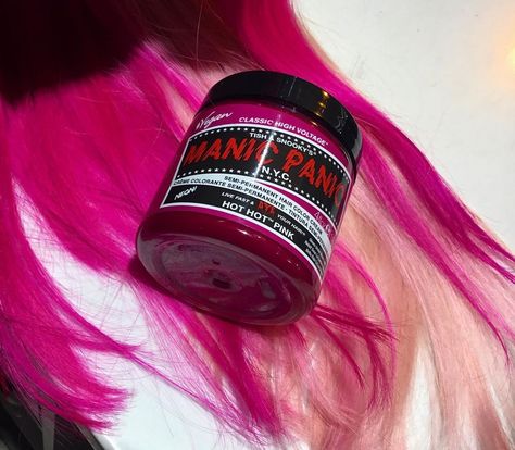 @sallybeauty_bracknell says to try Hot Pink for the Winter ❄️💖🦄 #manicpanic #manicpanicpro #manicpanicnyc #hothotpink Hot Hot Pink Hair Manic Panic, Hot Pink Hair Dye, Manic Panic Pink, Pink Warrior, Pink Hair Dye, Hot Pink Hair, Piercing Inspo, Blue Valentine, Hair Color Cream