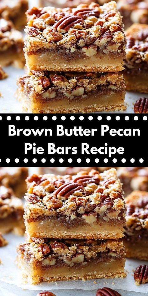 Craving a comforting dessert? These Brown Butter Pecan Pie Bars bring warmth and deliciousness to any occasion. With a blend of rich butter and crunchy pecans, they are the perfect sweet treat for family gatherings. Pecan Pie Bars Pioneer Woman Ree Drummond, Pecan Cookie Bars Recipe, Pecan Pie Bars Recipe Pioneer Woman, Thanksgiving Bar Recipes, Crescent Roll Pecan Pie Bars, Brown Butter Pecan Pie Bars, Pecan Pie Bars With Maple Syrup, Pecan Pie Inspired Desserts, Pecan Pie Dessert Bars