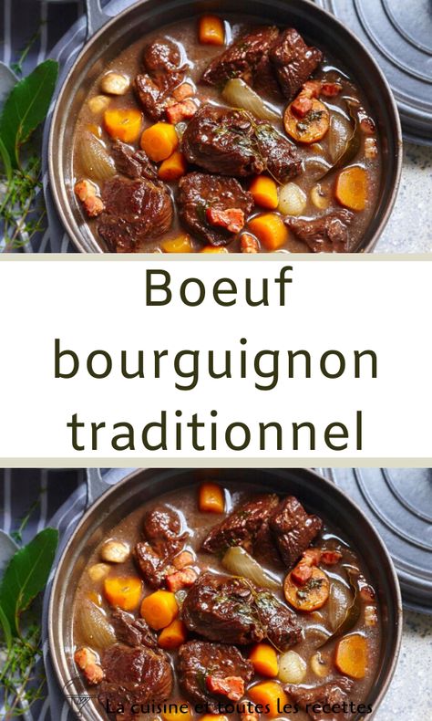 Bourginon Beef Bourguignon, Boeuf Bourguignon Recipe, Healthy Meat Recipes, Cooked Carrots, European Food, Unhealthy Food, Winter Food, Vegetable Dishes, Meat Recipes