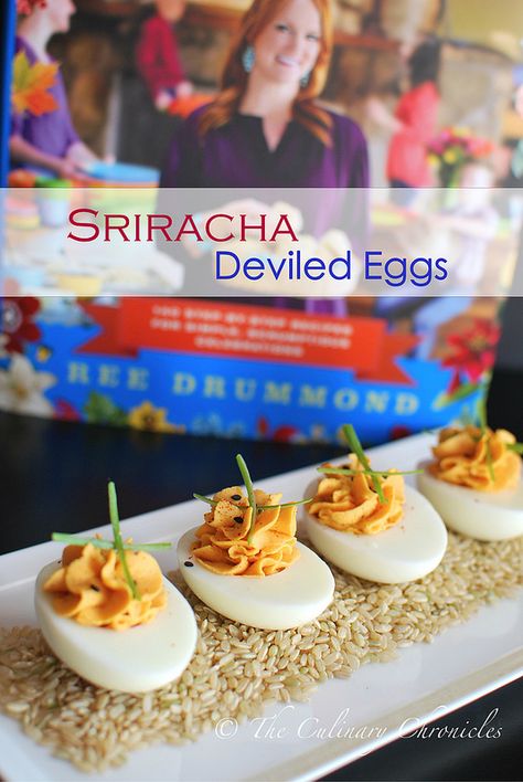 Sriracha Deviled Eggs Sriracha Deviled Eggs, Sriracha Recipes, Thanksgiving Deviled Eggs, Easter Deviled Eggs, Devilled Eggs Recipe Best, Best Deviled Eggs, Deviled Eggs Classic, Deviled Eggs Recipe, The Pioneer Woman