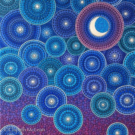 3,702 Likes, 31 Comments - Elspeth McLean (@elspethmclean) on Instagram: “I had so much planned last night- painting, admin work, bath, booking my tickets to Aus to visit…” Circle Art Projects, Elspeth Mclean, Mandala Colouring, Admin Work, Aboriginal Painting, Mandala Rock Art, Mandala Artwork, Rock Painting Patterns, Mandala Rocks