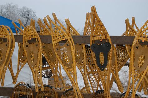 Traditional Algonquin and Huron snowshoes Hunting Diy, Bus Pass, Snowshoes, Wood Tools, Snow Shoes, Wooden Diy, Sheet Of Paper, Bushcraft, Diamond Pattern