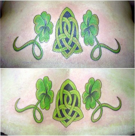 Irish Twins by Gerel.deviantart.com on @deviantART Irish Twin Tattoo, Twin Tattoo Ideas, Twins Tattoo, Celtic Sister Knot, Harry And The Hendersons, Four Leaf Clover Tattoo, Twin Tattoos, Irish Twins, Clover Tattoos