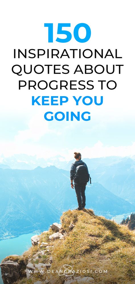 Each and every one of us is a work in progress, but sometimes it can feel like we’re standing still. If you don’t feel like you’re making progress as quickly as you would like, don’t give up! Check out these quotes about progress to hit the refresh button on your motivation. #inpsiration #quotes #progress #motivation #entrepreneur Making Progress Quotes, Progress Not Perfection Quotes, Quotes About Progress, Quotes Progress, Success Images, Progress Quotes, Progress Motivation, Small Gym, Giving Up Quotes