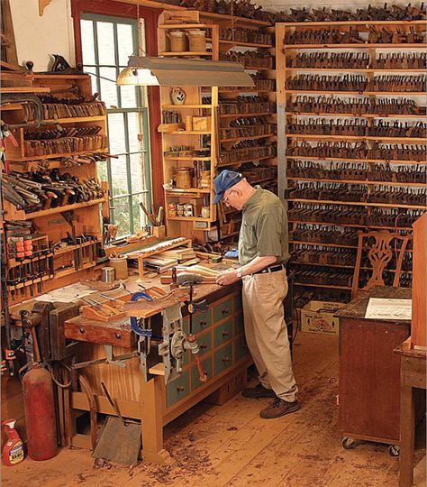 Article Image Officine In Garage, Woodworking Shop Plans, Essential Woodworking Tools, Into The Wood, Workshop Organization, Diy Holz, Woodworking Workshop, Shop Organization, Woodworking Jigs