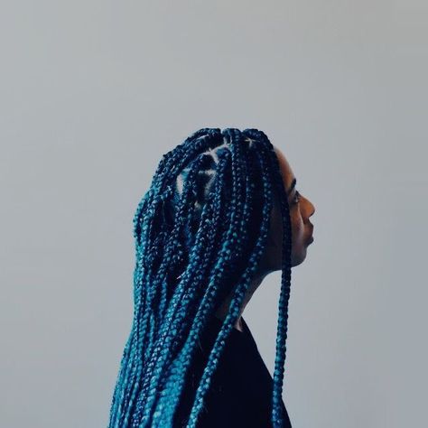 Blue Box Braids, Ravenclaw Aesthetic, Yennefer Of Vengerberg, Robert Doisneau, Long Braids, Blue Box, Ravenclaw, Protective Styles, Outer Banks