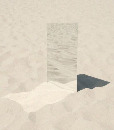 Best Abstract Pantones - images on Designspiration Mirror Photography, Paul Gauguin, Style Deco, Sculpture Installation, A Mirror, Land Art, Still Life Photography, The Sand, Installation Art