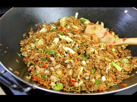 5 Minute Jerk Chicken Fried Rice – Chris De La Rosa | CaribbeanPot.com Jerk Chicken Fried Rice Recipe, Jerk Chicken Fried Rice, Jerk Fried Rice, Caribbean Fried Rice, Jamaican Fried Rice, Jerk Rice Recipes, Jamaican Fried Rice Recipe, Jerk Rice, Take Out Restaurant