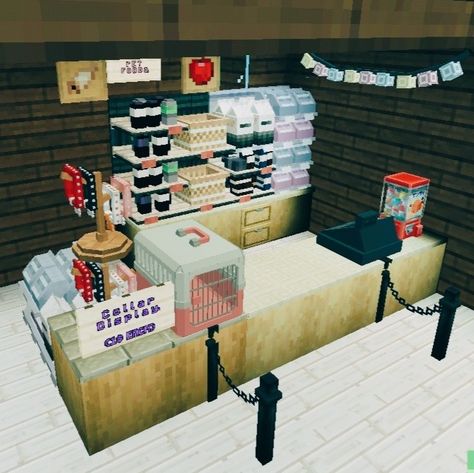 Minecraft Pet Shop, Minecraft Shop, Shop Minecraft, Minecraft Shops, Minecraft Pocket Edition, Shop Counter, Minecraft Pe, I Feel Free, Pocket Edition