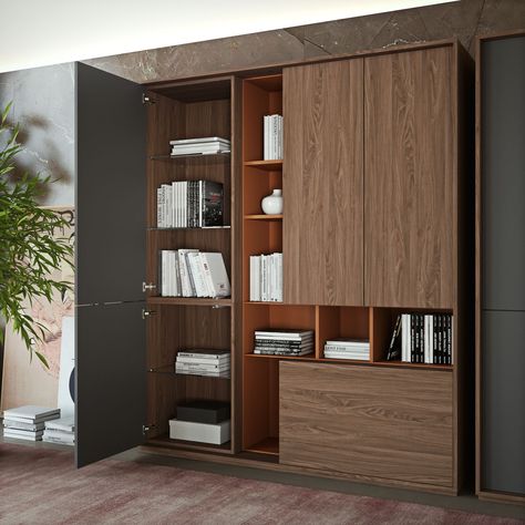 Office Full Height Storage, Office Cupboard Design Cabinets, Office Cabinet Design Modern, Office Wall Cabinets, Office Cupboard Design, Storage Cupboard Ideas, Books Cabinet, Office Cabinet Design, Office Counter Design