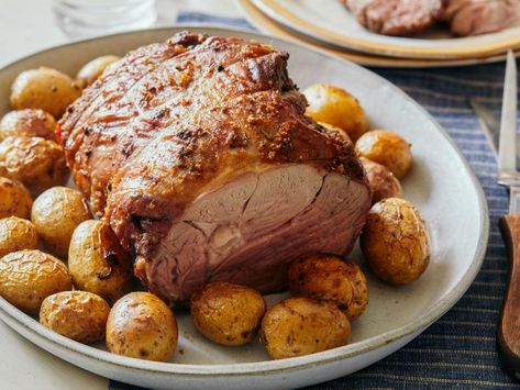 Herb-Roasted Lamb Recipe | Ina Garten | Food Network Easter Dinner Ideas, Boneless Leg Of Lamb, Lamb Leg Recipes, Roasted Lamb, Lamb Chop Recipes, Ina Garten Recipes, Leg Of Lamb, Grilled Lamb, Lamb Roast