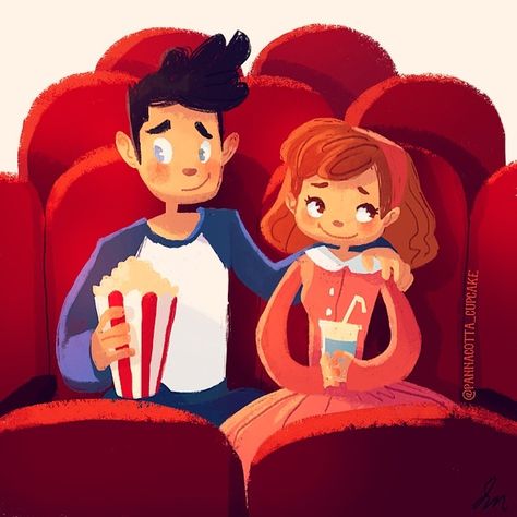 Day 7: #First lol first date awkwardness #art #animation #illustration #drawing #myart #visdev #visualdevelopment #digitalart #digitaldrawing #digitalpainting #moviedate #popcorn #firstdate #cute #love #date #julyphotochallenge #julychallenge #july #fmsphotoaday #day7 Date Drawing, Diy Canvas Art Easy, Movie Date, Animation Illustration, Art Animation, Art Easy, Visual Development, Day 7, Couple Cartoon