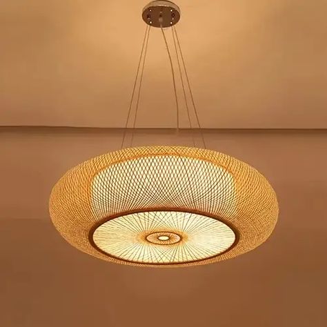 Pendant Lamps Bedroom, Bamboo Ceiling, Pendant Lamps Kitchen, Design Japonais, Bedroom Pendant, Bamboo Light, Bamboo Pendant Light, Wooden Light, Wood Pendant Light