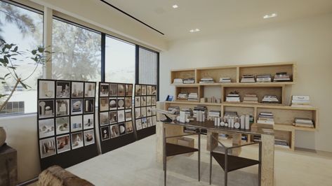 andriana シ on Twitter: "Kim Kardashian’s office with custom Rick Owens furniture https://t.co/G2zYer22Q1" / Twitter Kim Kardashian Office, Kardashian Office, Rick Owens Furniture, Kitchen Work Space, Massive Kitchen, Magazine Wall, Supply Room, Building A Kitchen, Big Kitchen