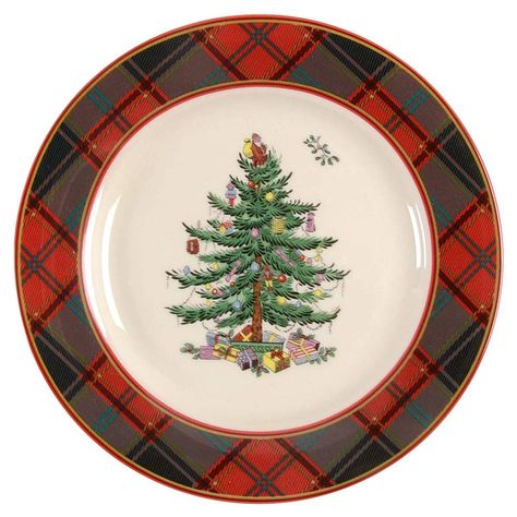 Christmas Tree Tartan, Holiday Place Settings, Buffet Plate, Christmas Tree Green, Holiday Dinnerware, Holiday Plates, Holly Tree, Christmas Dinnerware, Christmas Tableware