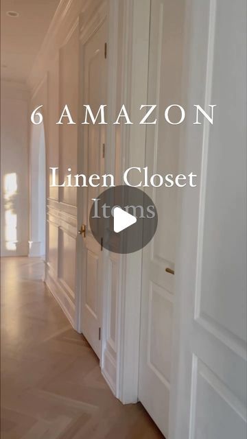 Christina Serrano on Instagram: "6 Amazon linen closet organization items! ✨ TO SHOP: comment the word “links” below + I’ll send vou a message with the links to everything here! OR head to the link in my Insta bio and tap SHOP MY REELS.  #amazonhomefinds #amazonia #linencloset #linenclosetorganization #laundryroomorganization" Linen Room Organization, Cleaning Closet Aesthetic, Linen Closet Wallpaper Ideas, Linen Closet Design Ideas, Linen Closet Remodel, Apartment Closet Storage Ideas, Hallway Closet Ideas, Walk In Linen Closet, Linen Closet Ideas