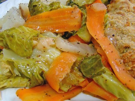 A great side dish for any occasion, very tasty and easy to make. Butter Cabbage, Cabbage And Carrots, Buttered Cabbage, Butter Carrots, Carrots Recipe, Vegetarian Cabbage, Holiday Side Dishes, Celery Seed, Carrot Recipes