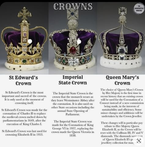 Queen Elizabeth Tiaras, Royal Coronation, Imperial State Crown, History Jewelry, Royalty Crown, British Crown Jewels, Prince Charles And Diana, Coronation Of King Charles, Charles Iii Coronation