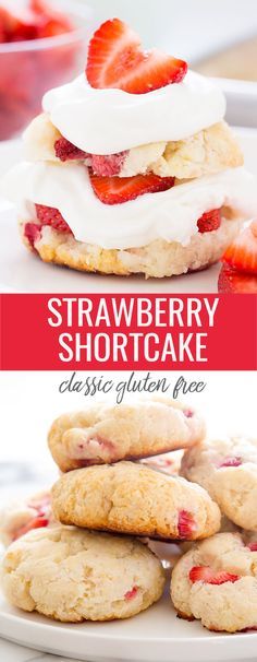 This easy gluten free strawberry shortcake recipe, made from scratch, is the classic summer dessert that everyone loves. http://glutenfreeonashoestring.com/gluten-free-strawberry-shortcake/ Gluten Free Strawberry Shortcake, Strawberry Shortcake Recipe, Easy Bake Oven, Strawberry Shortcake Recipes, Shortcake Recipe, Gf Desserts, Summer Dessert, Made From Scratch, Gluten Free Cookies