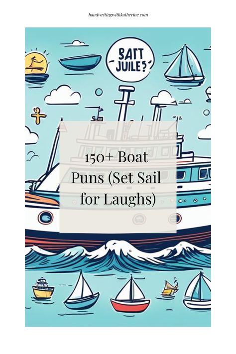 Are you ready to embark on a hilarious journey filled with laughter? If you enjoy clever wordplay, nautical humor, and puns that are guaranteed to make your spi Zombie Puns, Boat Puns, Bird Puns, Fruit Puns, Boat Humor, Boat Captain, Animal Puns, Yacht Party, Paper Boat