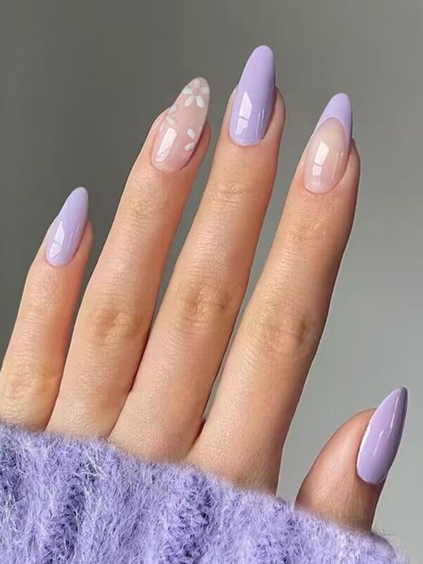 The latest nail style trend to hit Instagram is a creative way to celebrate the season. Users are uploading images of nails painted to look like the knit sweaters that are perfect for this time of the year. . Lilac Nails, Nail Color Trends, Spring Nail Trends, Cute Spring Nails, Cute Nail Designs, Chic Nails, Fancy Nails, Nails Inspo, Nail Arts