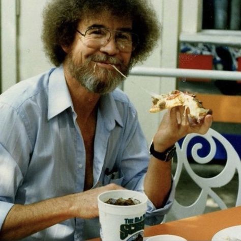 Eating Pizza, Bob Ross, Brighten Your Day, Front Page, Cool Kids, Hobbies, Pizza, Internet, Tumblr