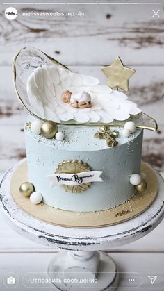 For Heaven's Cake: Irresistible Cakes for All Occasions | momooze Kue Disney, Savory Cakes, Baby Boy Cakes, Baptism Cake, Christening Cake, Baby Birthday Cakes, Girl Cake, Cakes For Boys, Savoury Cake