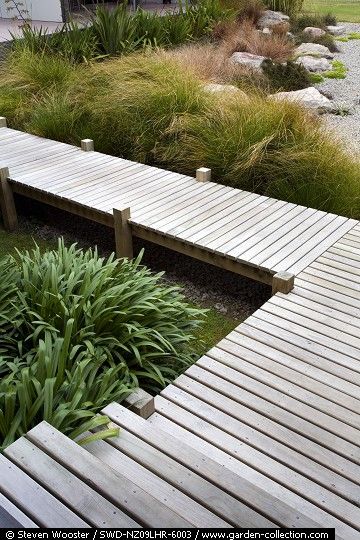 Wood Walkway, Board Walk, Wooden Walkways, Garden Walkway, Halloween Garden, Lan Can, Garden Pathway, Garden Structures, Back Garden