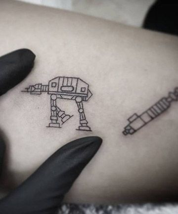 Star Wars Tattoo Ideas, Tattoo Off, Star Wars Quotes, Geek Tattoo, Tattoos Skull, Star Wars Tattoo, Star Tattoos, Popular Tattoos, Skin Art