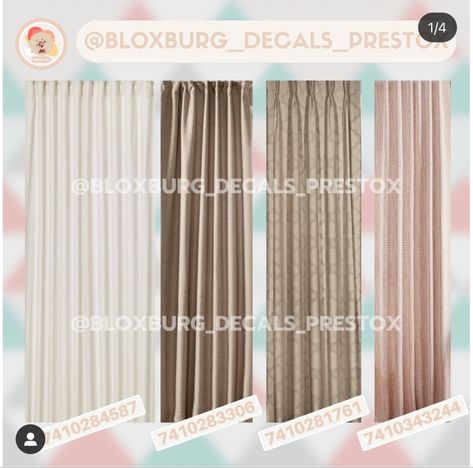 Shower Curtain Codes Bloxburg, Bloxburg Custom Curtains, Bloxburg Curtains Codes, Bloxburg Shower Curtain Decals, Roblox Curtain Decal, Curtain Codes Bloxburg, Curtains Decals Bloxburg, Bloxburg Curtains, Bloxburg Curtain