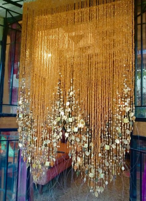 Butterfly Interior Design, Apartment Refresh, Ribbon Curtain, Beads Curtain, Sequin Curtains, Trending Home Decor, Bamboo Beaded Curtains, Home Interior Design Ideas, Door Beads