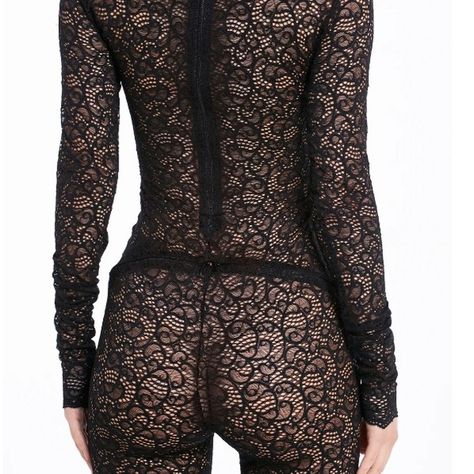 Black Lace Bodysuit Long Sleeve FLEXY Crafted from 100% nylon, this bodysuit boasts a turtleneck, open back, and long sleeves, offering a silhouette that's both effortlessly sexy and sleek. Its versatility shines through the ability to transform any outfit – layer it under a jacket or pair it with an oversized shirt for a look that's uniquely yours. The black lace bodysuit outfit becomes a canvas for your creativity, allowing you to experiment with styles that highlight its intricate lace de... Black Lace Bodysuit Outfit, Lace Bodysuit Outfit, Bodysuit Outfit, Black Lace Bodysuit, Body Suit Outfits, A Jacket, Layering Outfits, Lace Bodysuit, Oversized Shirt