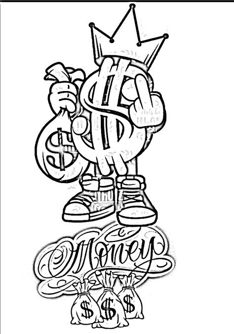 Money Bag Stencil, Mr Monopoly Tattoo, Mr Monopoly Art, Monopoly Man Tattoo, Cute Relationship Gifts, Bubble Tattoo, Half Sleeve Tattoo Stencils, Monopoly Man, Money Tattoo