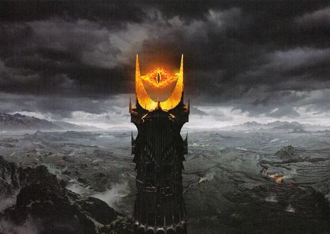 the Great Eye of Sauron Sauron Wallpaper, Barad Dur, Lord Sauron, Lord Of The Rings Tattoo, Dylan And Cole, Pay Rise, Fantasy Writer, Matte Painting, Dark Lord