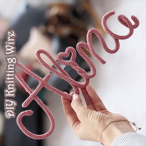 This handmade knit I-Cord is made of 100% low-pill acrylic yarn and comes in a large variety of colors.

Perfect for wire artwork and decorative name signs.If you don’t use wire, you can use needle and thread or glue to sew surprising shapes or patterns. Knitted Cord, Bridesmaid Groomsmen Gifts, Knitted Wire, I Cord, Handmade Knit, Wedding Arrangements, Etsy Personalized Gifts, Newborn Baby Gifts, Diy Knitting