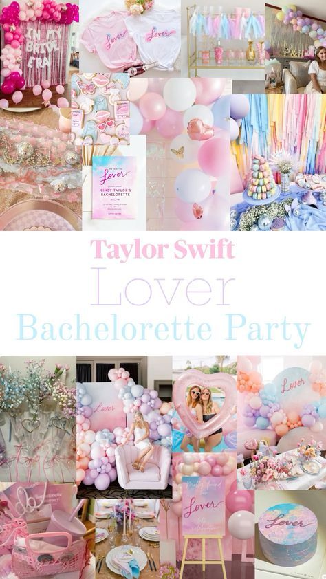 Bachelorette Party Theme Taylor Swift, Lover Taylor Swift Party Ideas, She Found Her Lover Bachelorette Party, Lover Era Bachelorette Party, Swiftie Bachelorette Party, Taylor Swift Bach Party, Lover Era Party, Lover Era Bachelorette, Taylor Swift Hen Do