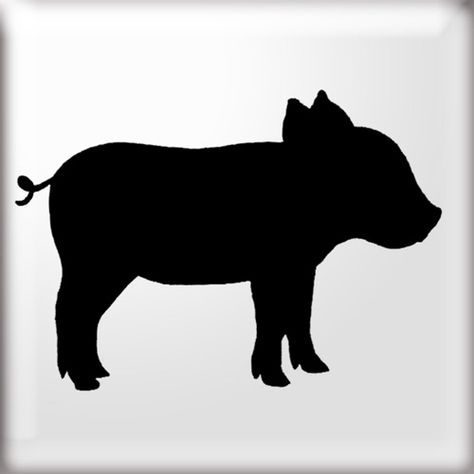 pIG Piglet Silhouette, Bedroom Wall Stencil, Cricut Animals, Animal Stencils, Pig Silhouette, Wood Pig, Stencils For Walls, Flower Stencils, Diy Stencils