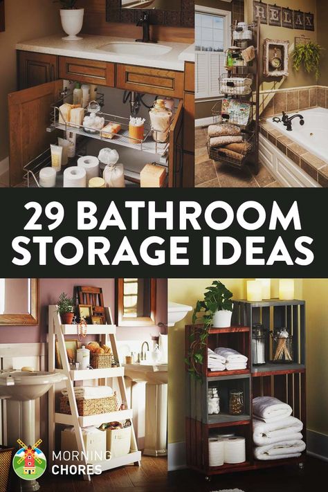 Bathroom Tables, Storage Ideas For Small Spaces, Diy Bathroom Design, Bathroom Storage Hacks, Bathroom Storage Ideas, Simple Bathroom Decor, Space Saving Bathroom, Ideas For Small Spaces, Estantes Flotantes