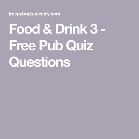 Pub Quiz Questions And Answers, Picture Puzzles Brain Teasers, Pub Quiz Questions, Thick Stew, Margarita Pizza, Kitchen Nightmares, Pub Quiz, Tv Chefs, Vegetarian Burger