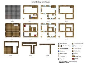 Minecraft Cool House, Cool Modern Minecraft Houses, Minecraft Floorplan, Design Ideas Minecraft, Modern Outhouse, Minecraft Farmhouse, Farmhouse Blueprints, Minecraft Cool, Minecraft Cabin