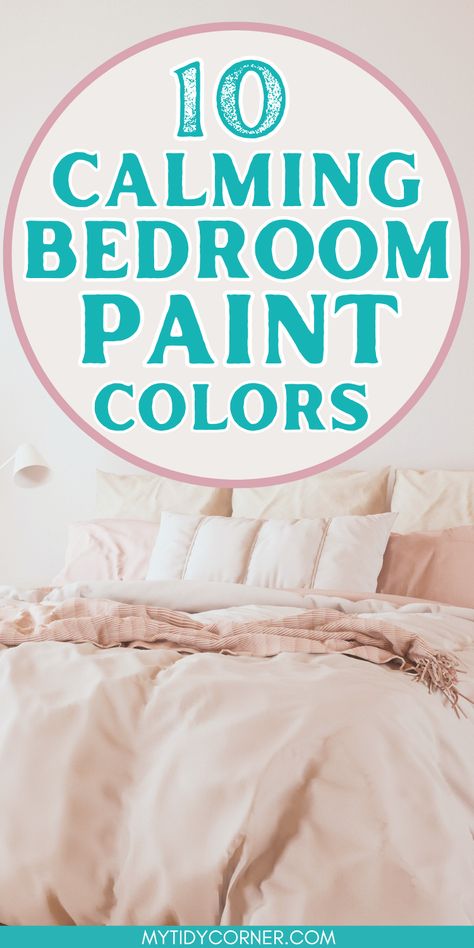 calming paints for bedroom Sherwin Williams Cozy Bedroom Colors, Romantic Bedroom Colors Paint, Feminine Bedroom Colors, Paint Colors For A Small Bedroom, Main Bedroom Paint Ideas, Paint Color Ideas For Bedroom, Best Bedroom Colors For Relaxation, Bedroom Paint Ideas Color Schemes, Best Paint Colors For Bedroom