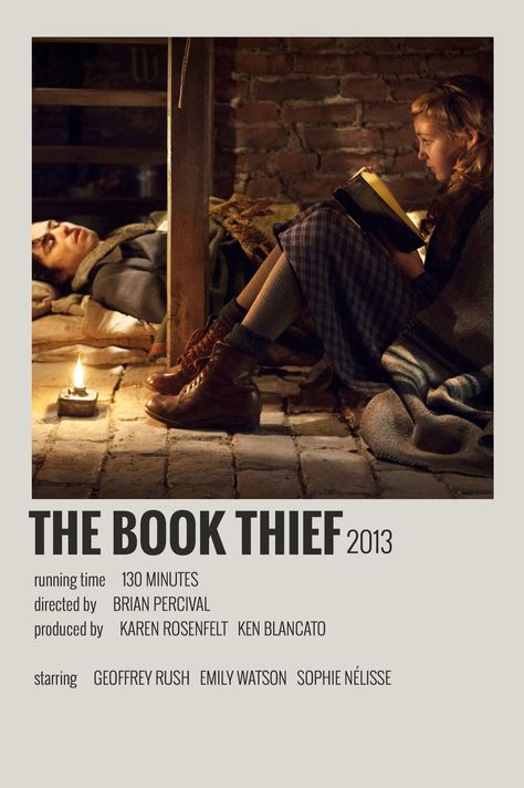 made by @majaaplb Roger Allam, Indie Movie Posters, Book Thief, Movies To Watch Teenagers, Iconic Movie Posters, Movie Card, New Movies To Watch, Film Posters Minimalist, The Book Thief