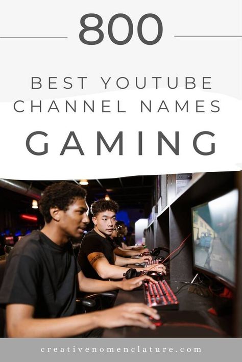 800 Best YouTube Channel Names For Gaming Gaming Channel Names, Youtube Channel Names, Youtube Channel Name Ideas, Youtube Names, Unique Name, Games Roblox, Name Games, Rocket League, Name Ideas