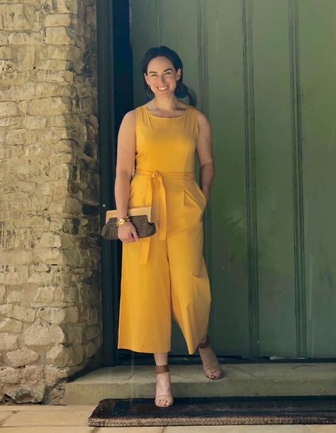 How to Wear a Jumpsuit 3 Ways | Meganlarussa #jumpsuit #outfitideas #outfitinspo #yellow Jumpsuit Outfit Fall, Fall Going Out Outfits, How To Wear A Jumpsuit, Accessorizing Outfits, Yellow Jumpsuit, Casual Date Night Outfit, Club Outfits For Women, Casual Fashion Trends, Birthday Outfit For Women