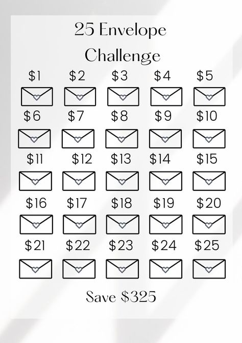 Envelope Money Saving Challenge, Envelope Money Saving, Savings Plan Printable, Money Saving Challenge Printable, Envelope Money, Saving Challenge Printable, Saving Money Chart, Money Chart, Budget Challenge