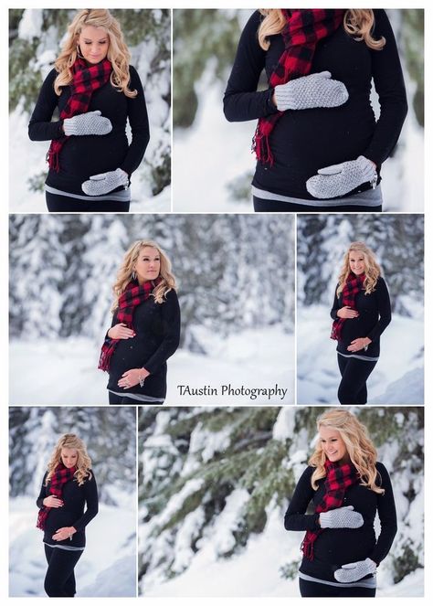 Plaid Maternity Photos, February Maternity Photos, Snow Maternity Photos, Winter Maternity Pictures, Winter Maternity Shoot, Maternity Winter, Winter Pregnancy, Maternity Shoot Outfit, Photo Bb