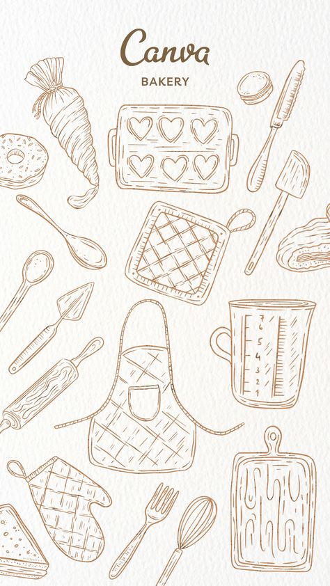 Canva Bakery Cooking Elements bakery elements illustrations bakery logo cooking illustration art vintage bakery logo inspiration vintage bakery branding canva elements ideas vintage vintage canva design cooking canva element elements canva cooking canva bakery set canva bakery template canva bakery logo bakery supplies logo kitchen tools canva Baking Illustration Art, Baking Drawings, Baking Icon, Baking Graphic Design, Bakery Tools, Baking Design, Baked Goods Illustration, Cooking Illustration Art, Bakery Poster Design Ideas