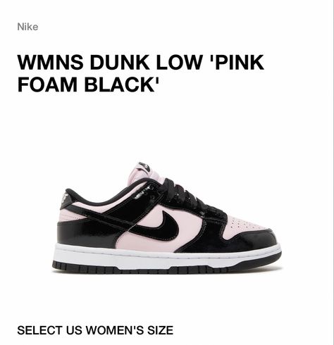 back to school shoe inspiration
woman’s nike dunks low "pink foam black" Foam Pink Dunks, Pink Foam Black Dunks, Pink And Black Air Jordans, Jordans Pink And Black, Nike Dunk Low Pink Foam, Wmns Dunk Low, Black Jordans, Jordan 1s, Trendy Shoes Sneakers